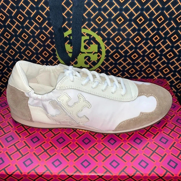 Tory Burch Vintage Double Trainer Sneaker Size 5 - Picture 9 of 10